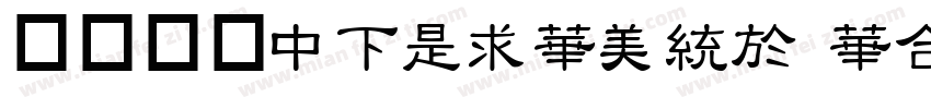 华康俪宋DFLiSong Std字体转换